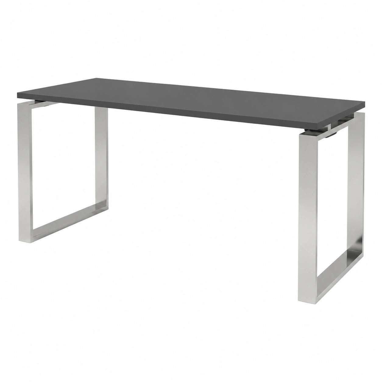 Escritorio de Oficina Roble 200x80 cm con Estructura Cromada para Teletrabajo