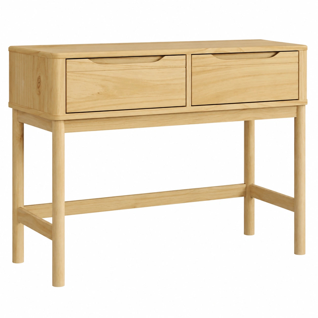 Mesa Consola de Entrada de Madera de Pino Maciza Marrón 89,5x36,5x73 cm