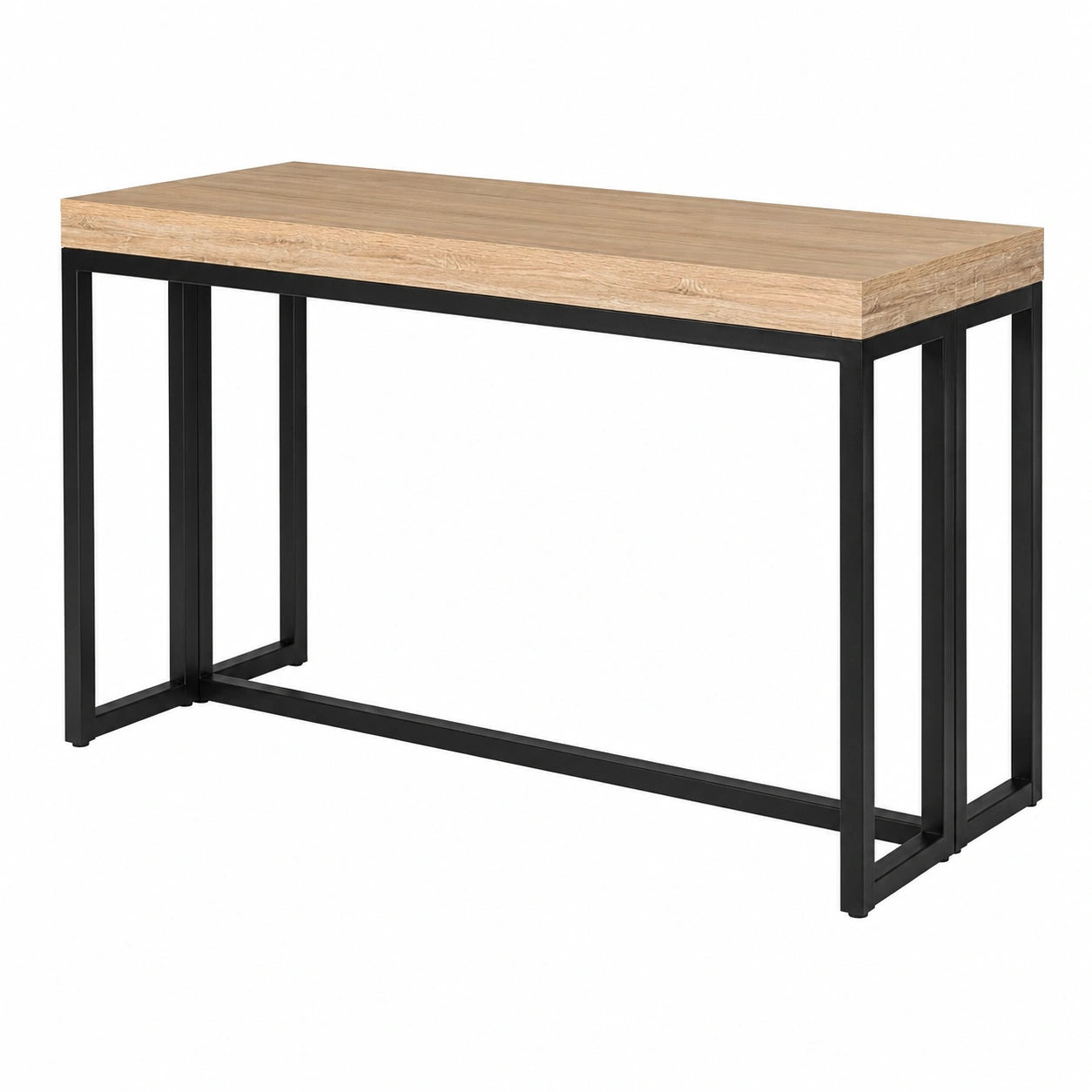 Mesa Consola Extensible Toronto 235 cm para 10 Personas, Estilo Industrial