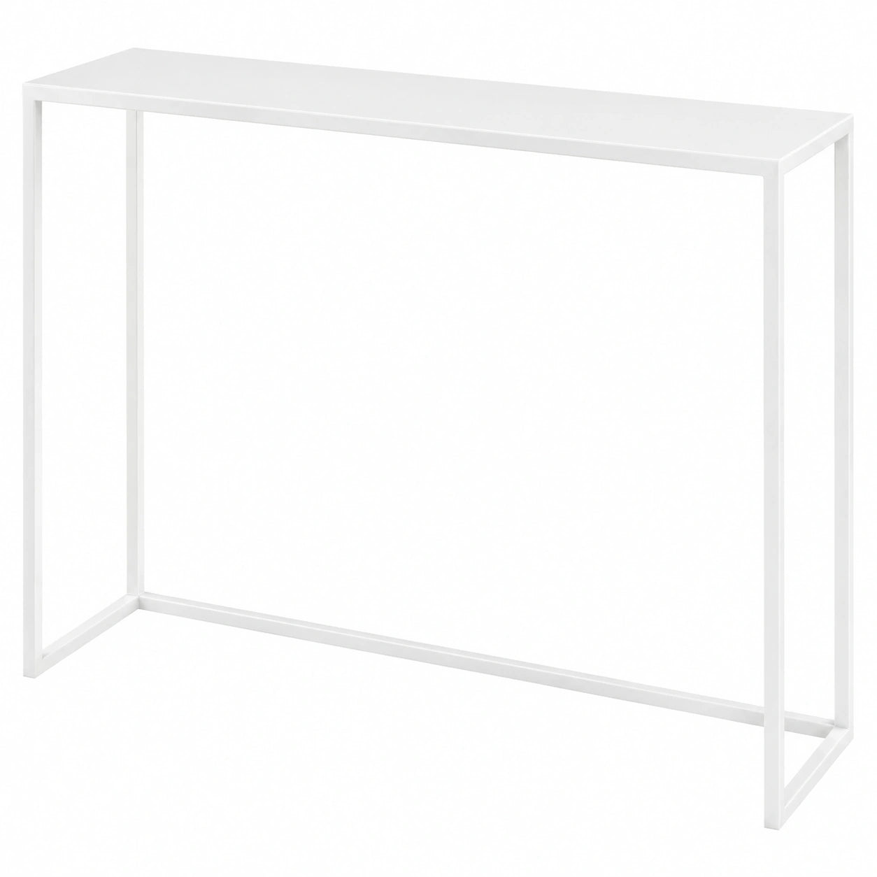 Mesa Consola Blanca Estrecha 80x20,5 cm para Pasillo