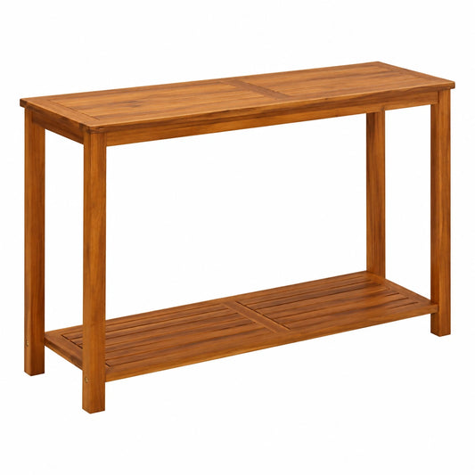 Mesa de Entrada de Madera de Acacia para Jardín 110x40x75 cm