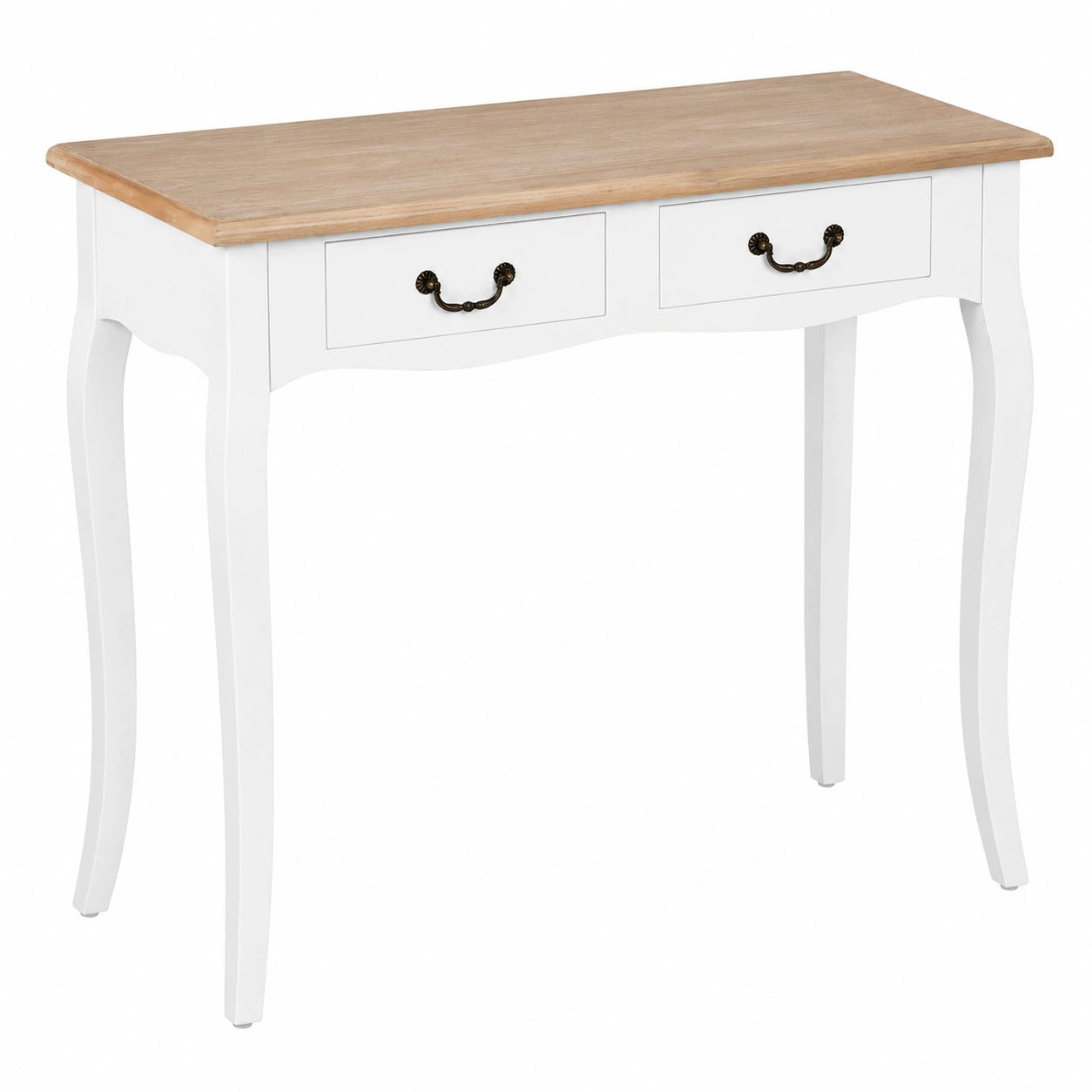 HOMCOM Mesa de Consola Retro con Cajones para Entrada y Sala