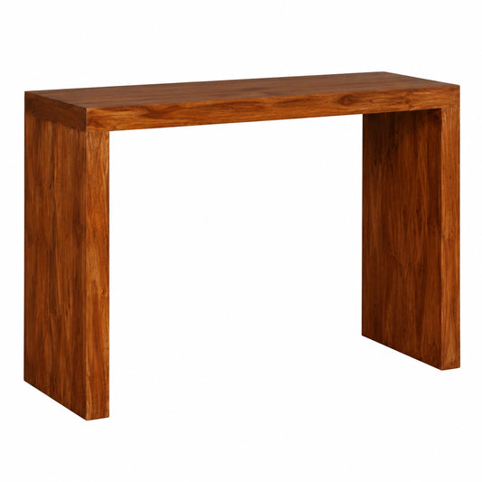 Mesa Consola de Madera Maciza 110x40x76cm con Cajones