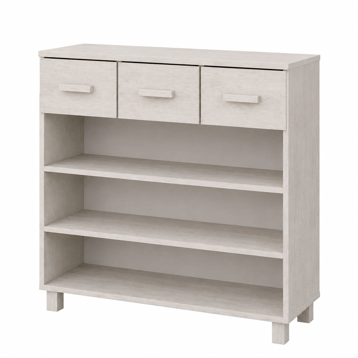 Mesa Consola de Madera de Pino Blanco para Entrada 90x35x90 cm